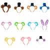 Lovely Plush Bear Ear Headband for Women Girl Birthday Party Gathering Headpiece School Event Accessory Stage Hairhoop