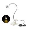 USB Rechargeable Clip-on Desktop LED Light Computer Reading Lamp with Button