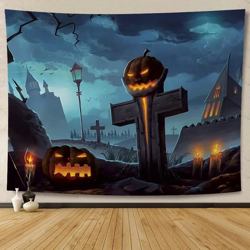 Halloween Decoration Background Cloth Hanging Cloth Wall Renovation Home Living Room Room Decoration Party Decoration