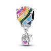 Fit Bracelet Charms Diy 925 Silver Travel Airplane Luggage Air Balloon Charm Beads Jewelry Gift