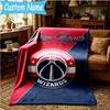 Custom Name Washington basketball Stars Blanket Bedding Blanket for Women Men, Soft Throw Blankets for Couch,Bed, picnic, Christmas gifts
