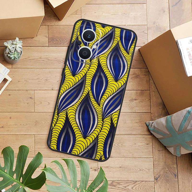 African Prints Fabric Phone Case For OPPO Reno 14 13 12 11 F 10 Pro 8T 7 8 Lite OPPO Find X8 X6 X5 X9 Pro Cover