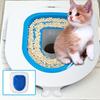 Cat Toilet Training Kit Plastic Sand Box Mat Cat Trainer Cat Toilet Cleanin