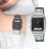 Vintage Square Metal Watch AQ-230A Wristwatch Daily Student Couple