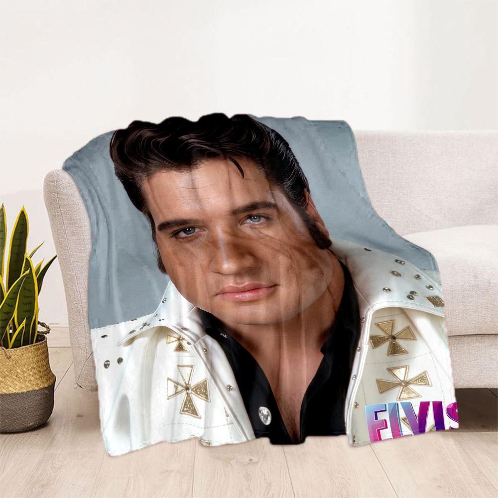 Elvis Presley Performance Blanket Comfortable Perfect for Couch Livingroom Sofa Four Seasons Multipurpose Stylish Decor