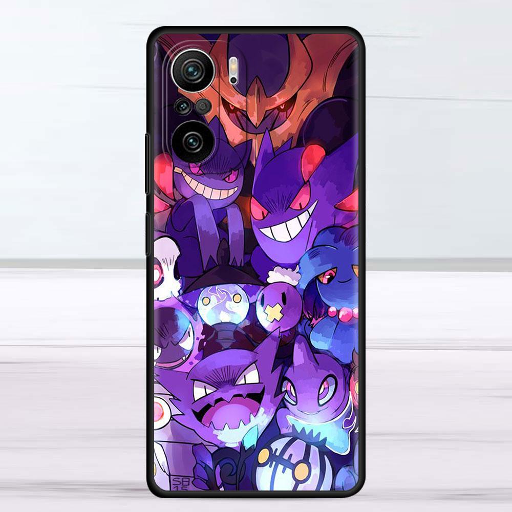Забавный чехол с покемоном Gengar для Xiaomi Redmi Note 11 9S 10 9 8 7 9A 9C 9i K40 8T 10C 9T K50 силиконовый чехол для телефона