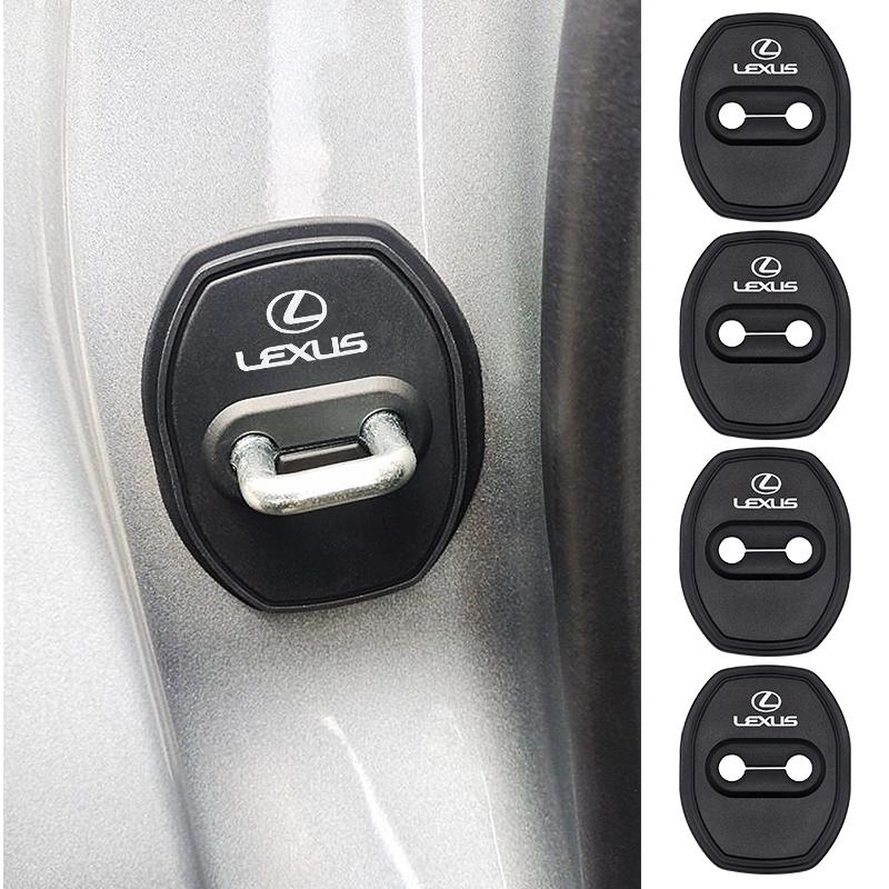 4pcs silicone door lock buckle protective cover door protection suitable For Lexus ES300 RX300 GS300 IS250 IS200 IS300 NX RX LX