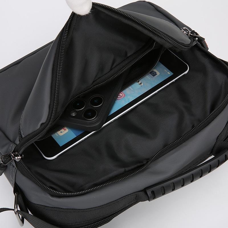 Профессиональная мужская сумка через плечо - Водостойкая Оксфордская сумка-мессенджер для работы (Слинг Оксфорд большой вместимости с надежными молниями)