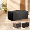 One Piece Outdoor Deck Box Cover - Black Premium Oxford Fabric - Compatible with most other deck boxes (cover only)