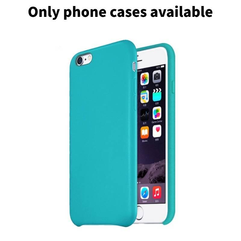 Жидкосиликоновый чехол для iPhone с плюшевой кожей для устройств Apple