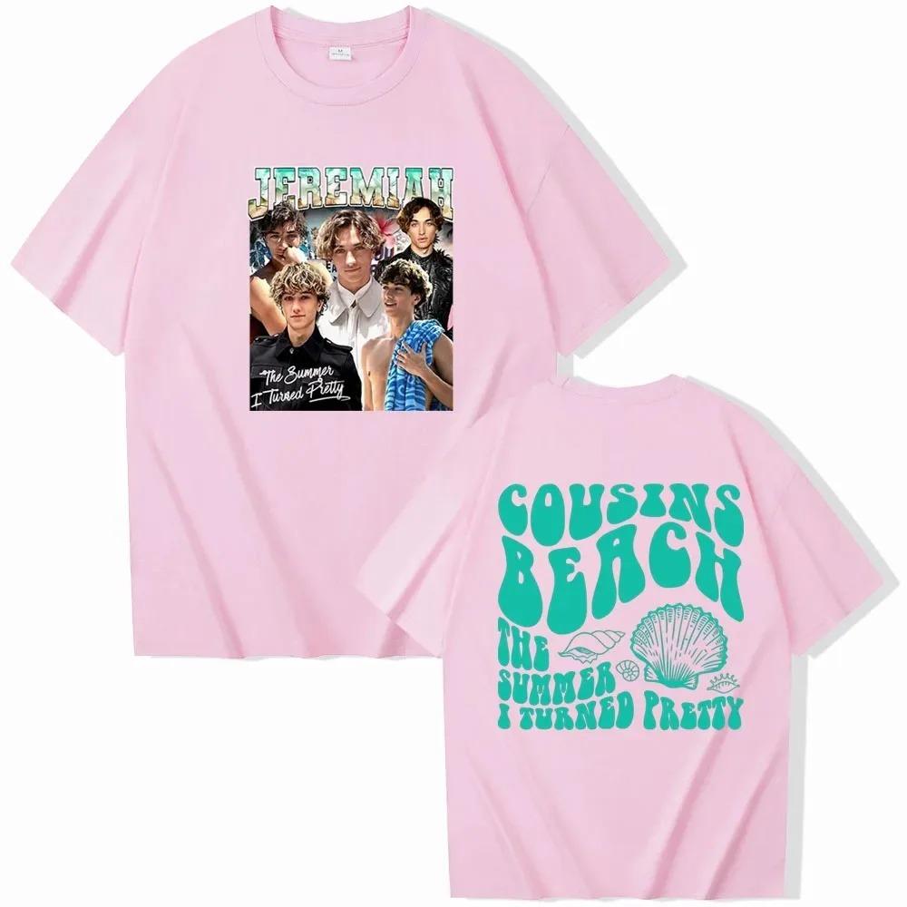 Повседневная уличная одежда Team Jeremiah Summer I Turned Pretty Cousin Beach Футболка Модный короткий рукав топ 90-х годов Винтажная женская футболка