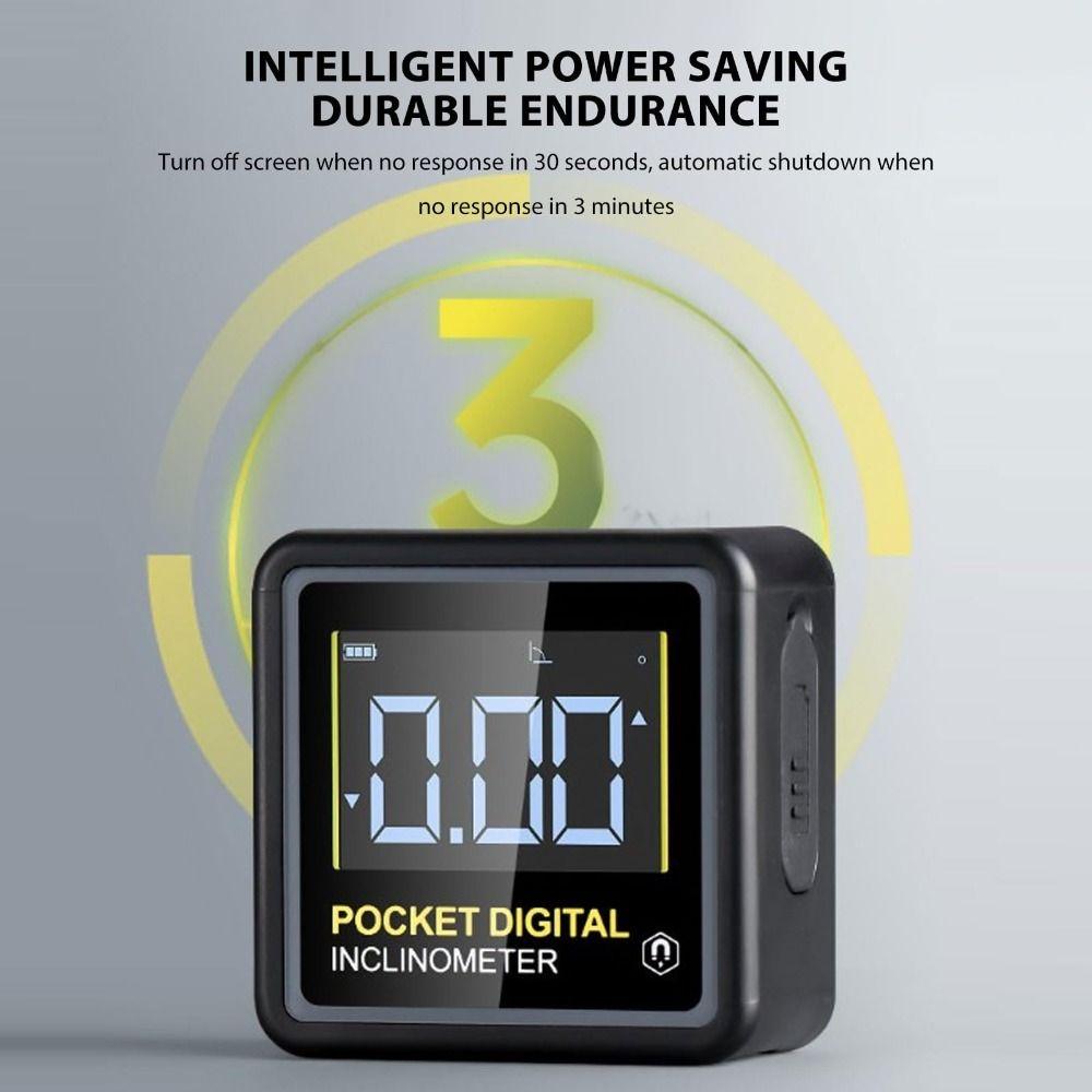 Waterproof Electronic Angle Protractor LCD Backlight Angle Finder Level Gauge  Construction