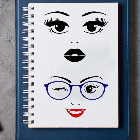 6 листов наклеек для лица губы глаза брови нос наклейки самоклеящиеся наклейки для лица женщины для поделок своими руками цветочные горшки украшение для праздничной вечеринки