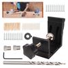 46Pcs Woodworking Inclined Drill Hole Locator Set Robust Accurate Aluminium Alloy Inclined Hole Jig