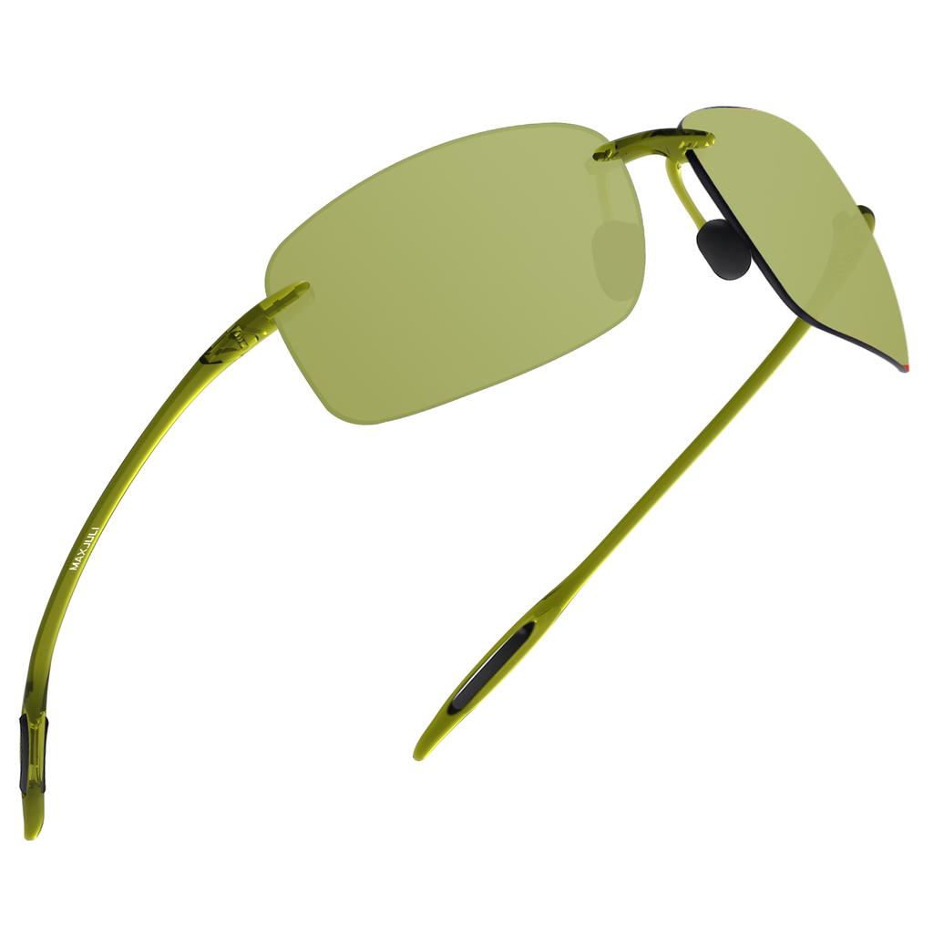 MAXJULI модные спортивные солнцезащитные очки для мужчин и женщин Tr90 без оправы для бега, рыбалки, гольфа, вождения, солнцезащитные очки UV400 MJ8009