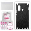 apgo Protective Skin Sticker for the Back+sides Compatible with Tecno Spark 5, Full Wrap Film, Foil, Vinyl - Pattern Black Honeycomb