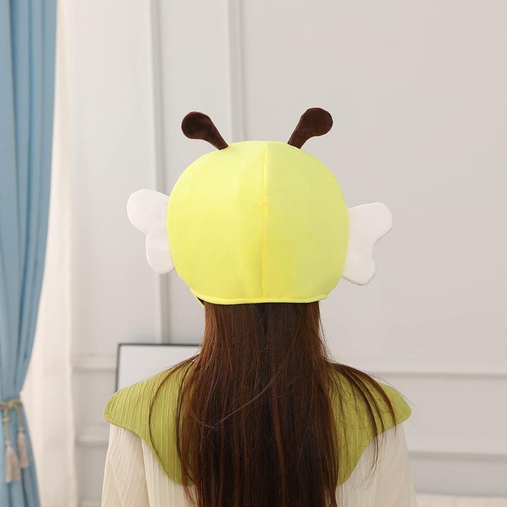 Головной убор Edostree, косплей, головной убор, пчела, плюшевая игрушка, рождественский Хэллоуин, школьный фестиваль, костюм для фотосессии, товары для вечеринок, унисекс MFMZ-01