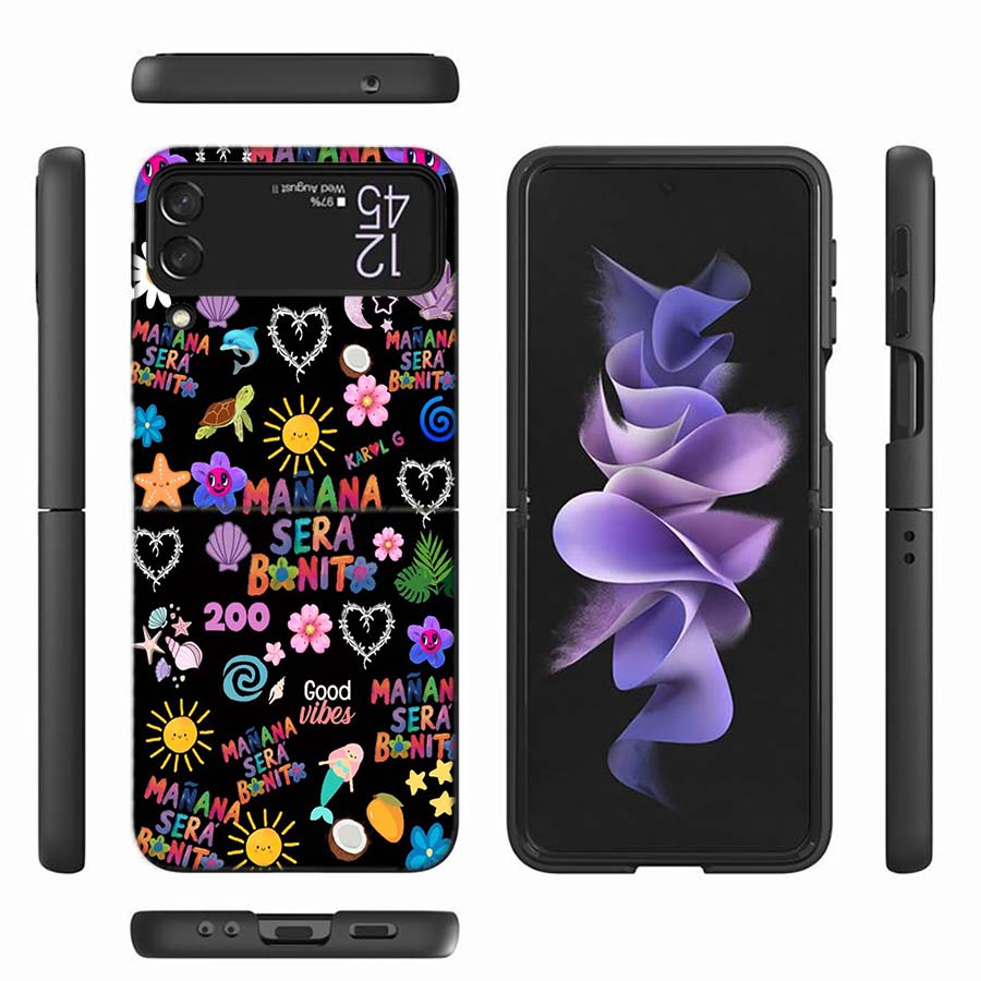 Чехол для телефона Karol G M-Manana Sera B-Bonito для Samsung Z Flip 6 7 5G Z Flip 5 Galaxy Z Flip 3 4 5G ZFlip Ударопрочный Жесткий Чехол TP