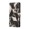 For iPhone 17 Pro Max Case Lacquered Marble Pattern Leather Phone Cover with Wrist Strap