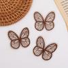 100pcs 4.5CM Chiffon Butterfly 3D Simulation Mesh Butterfly Patch  Hair Clip Accessories