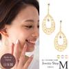 Магазин серег для женщин от [Jewelry M], ажурные, каплевидные, в виде цветка, гипоаллергенные, винтовой пружинный замок, аксессуары, Япония, золото, e0095-G