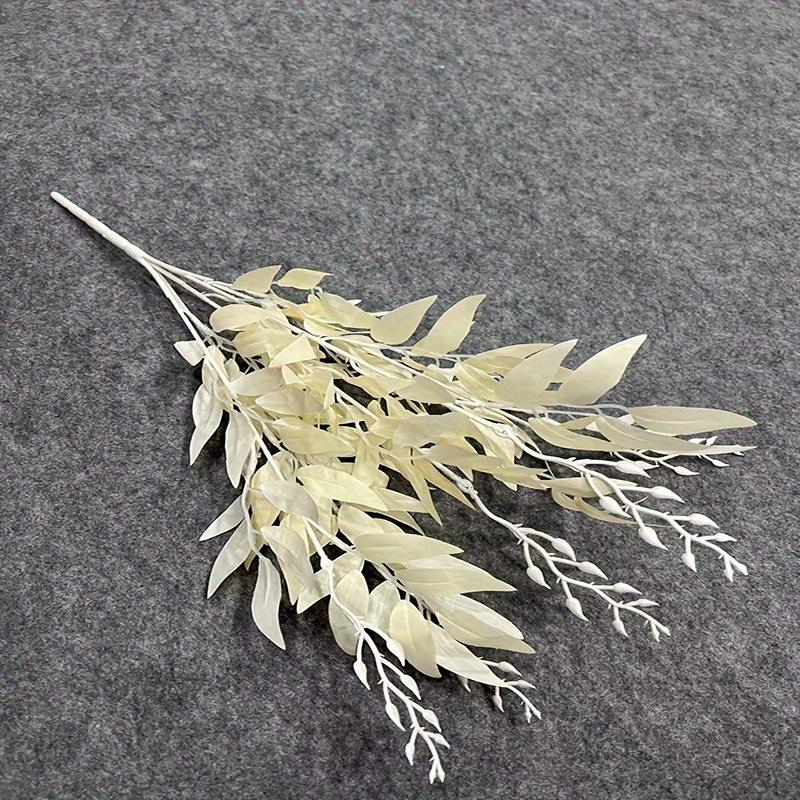 Искусственная ивовая ветвь с 5 отростками, пластиковая искусственная зелень для свадебного и помолвочного декора, цветочная композиция, искусственные уличные цветы