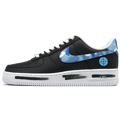 Air Force 1 Air Force 1 Нескользящие Износостойкие Низкие Скейтбордические Кроссовки Женские Черно-белые 315115-112(Команда R-)