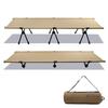 VENTLAX 2-Way Adjustable Cot Lightweight 3kg Quiet Design Foldable HighLow Switchable (Coyote Tan)