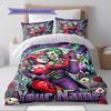 Name Custom Clown joker Pattern Bedding Set Quilt Cover Pillowcase Home Decor Gift (1 * duvet cover + 2 * pillowcase, without core)