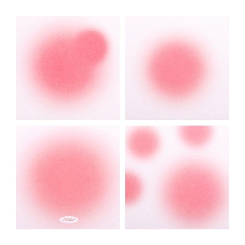 50 листов/шт., градиентный цвет, липкая заметка, самоклеящийся блокнот с красными точками и принтами, блокнот для сотрудников, студентов, тетради, блокноты для записей