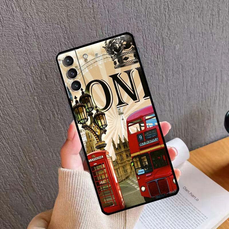 London British Union Jack Phone Case For Samsung Galaxy S25 Ultra S20 S21 S22 S23 S24 Plus S9 S10 S25 FE Back Cover