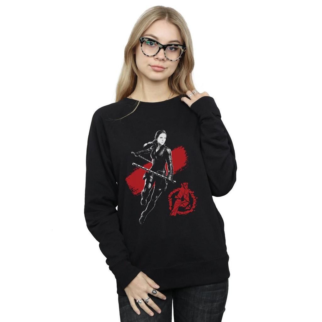 Marvel Womens/Ladies Avengers Endgame Mono Black Widow Sweatshirt