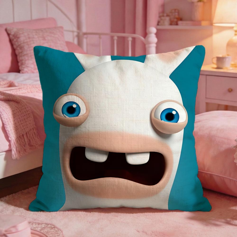 Rabbids IInvasions Anime Cushion Cover Premium Comfort Reversible Pillow Cove Two In One Design For Any Room Car Interior