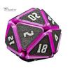 Squishable D20 Fidget Dice Portable Travel 3D Printed Dice Sensory Toy Multi-sides Gaming Dice Prop Adults Family Night Party Board Game Prop