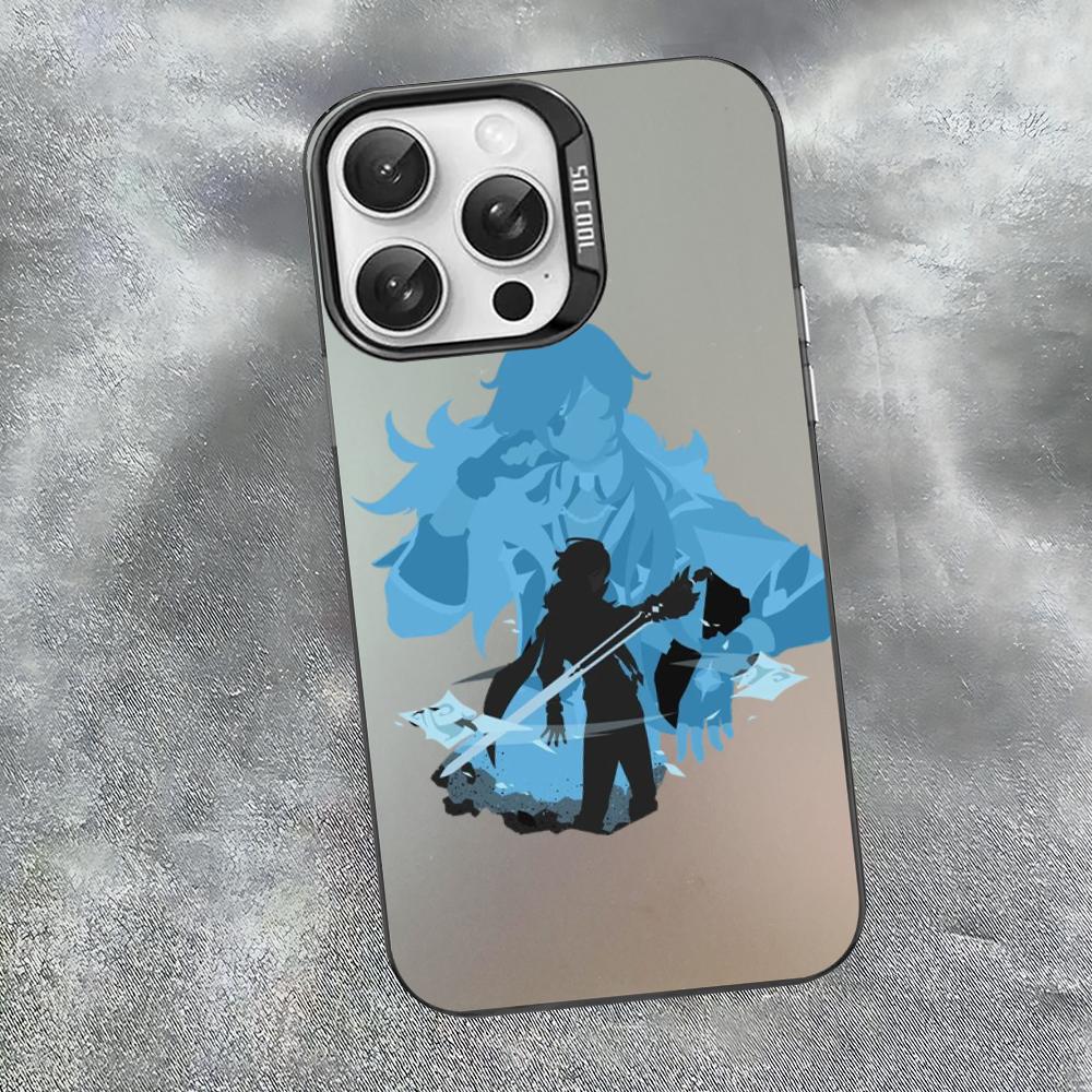 Чехол для телефона Kaeya Genshin Impact для iPhone 16 15 14 13 12 11 Pro Max X XR XSMAX 8 7 Plus Матовый Ударопрочный Задний Чехол