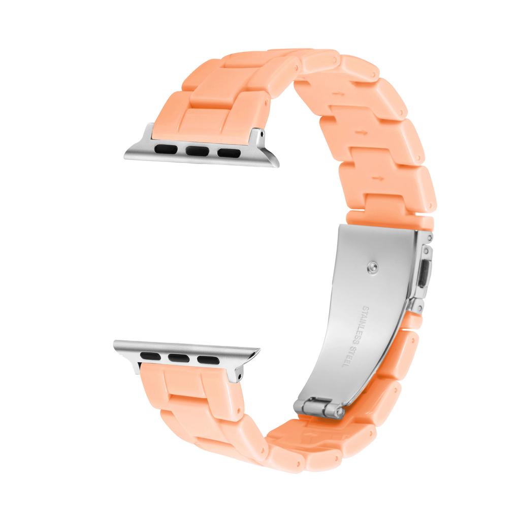 Candy Colored Resin Strap for Apple Watch 49mm 45mm 44mm 42mm 41mm 40 38mm Compatible with iWatch Series 10 9 8 7 se 6 5 3 Ultra