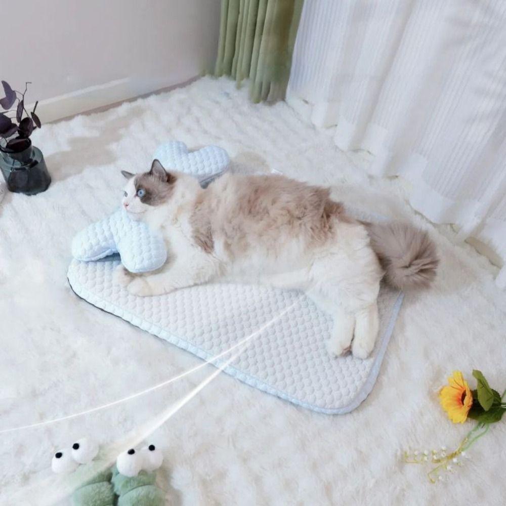 Съемный коврик для сна для домашних животных, моющийся, лежанка для кошек, простой в использовании, летний коврик для собак, товары для животных