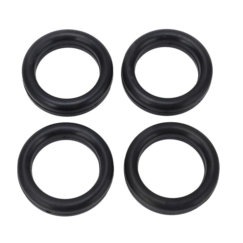 4Pcs 2inch O Ring BR554 Exhaust Hanger Black Noise Reduction Long Lasting Exhaust Hanger O Ring for Vehicles