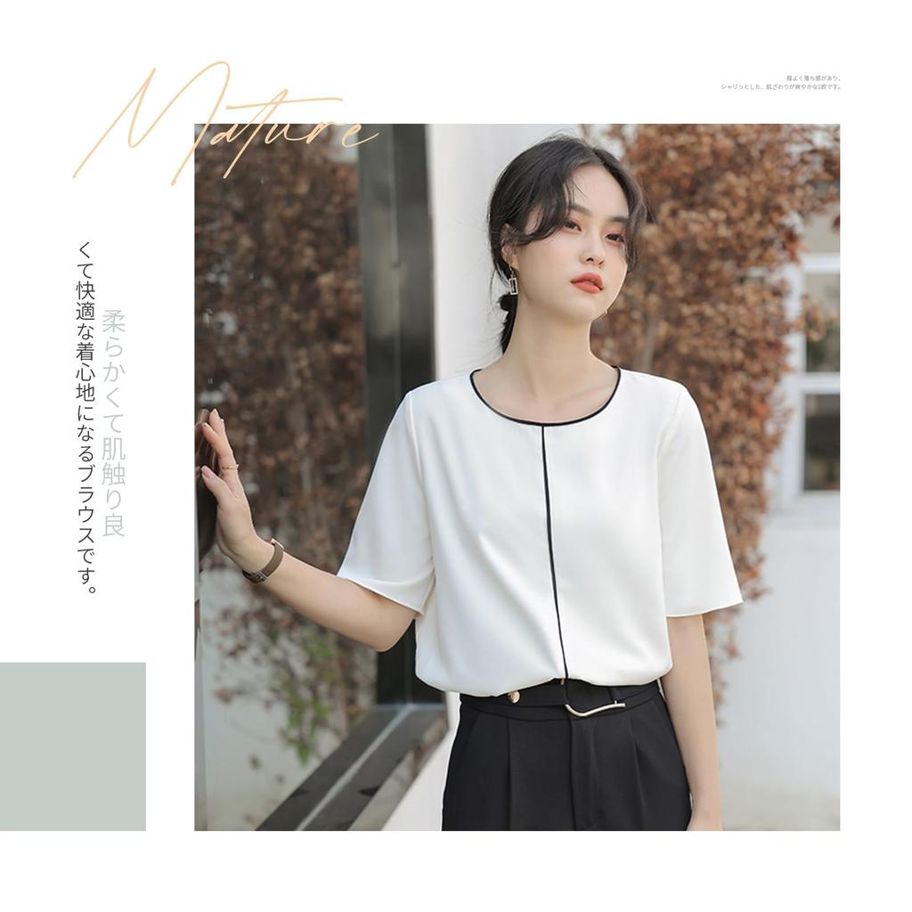 Блузки с коротким рукавом, круглым вырезом, свободного кроя и летним коротким рукавом, большие на каждый день [MEME XTRA] Женщины, Топы, Рубашки, Пуловеры, Посадка, Сшитые, Одежда,