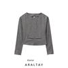 Araltay New Arrival Fashion Style Women's Clothing Fashion All-Match Casual Minimalist Ruched Decoration Tops 2731304