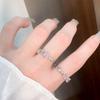Регулируемое кольцо Barbie Pink Diamond Heart - Женское нишевое или для мизинца
