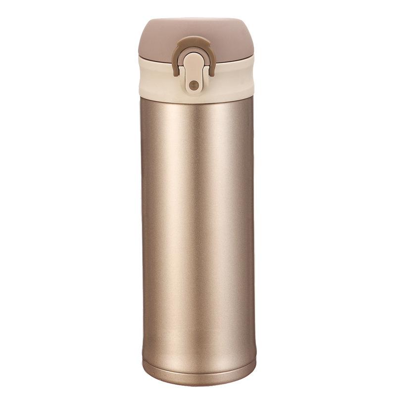 Stainless Steel Mug Simple Lightweight Bounce Cover Portable Straight Cup High Value Water.