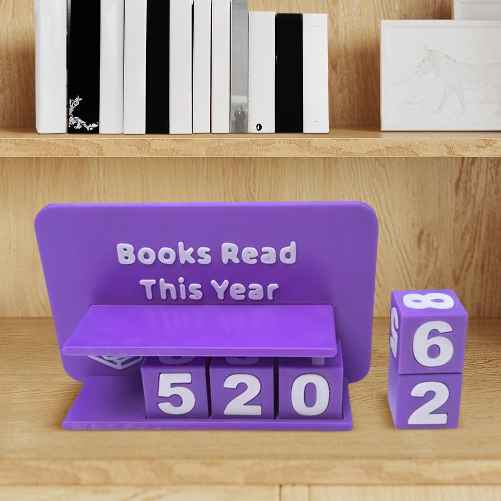 Books Read This Year Book Read Tracker Wear Resist Small Book Counter Book Counter Sign for Teachers Writers Library Lovers