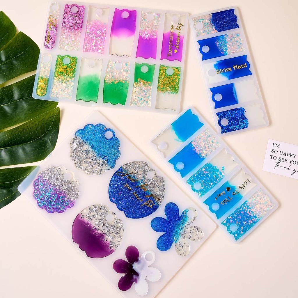 Аксессуары для стакана-тамблера Силиконовая форма DIY Подвеска для ювелирных изделий Изготовление поделок Эпоксидная смола 40 унций Тамблер Именная бирка Формы для литья Домашний декор