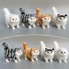 Cute Faux Plush Simulation Cat Animal Model Crafts Car Ornaments Gifts Home Decoration Children's Birthday Party Gift Supplies