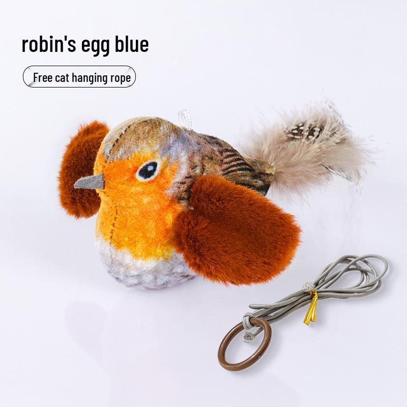 Электрическая игрушка для кошек со звуком птицы - Палочка-дразнилка для самостоятельного развлечения