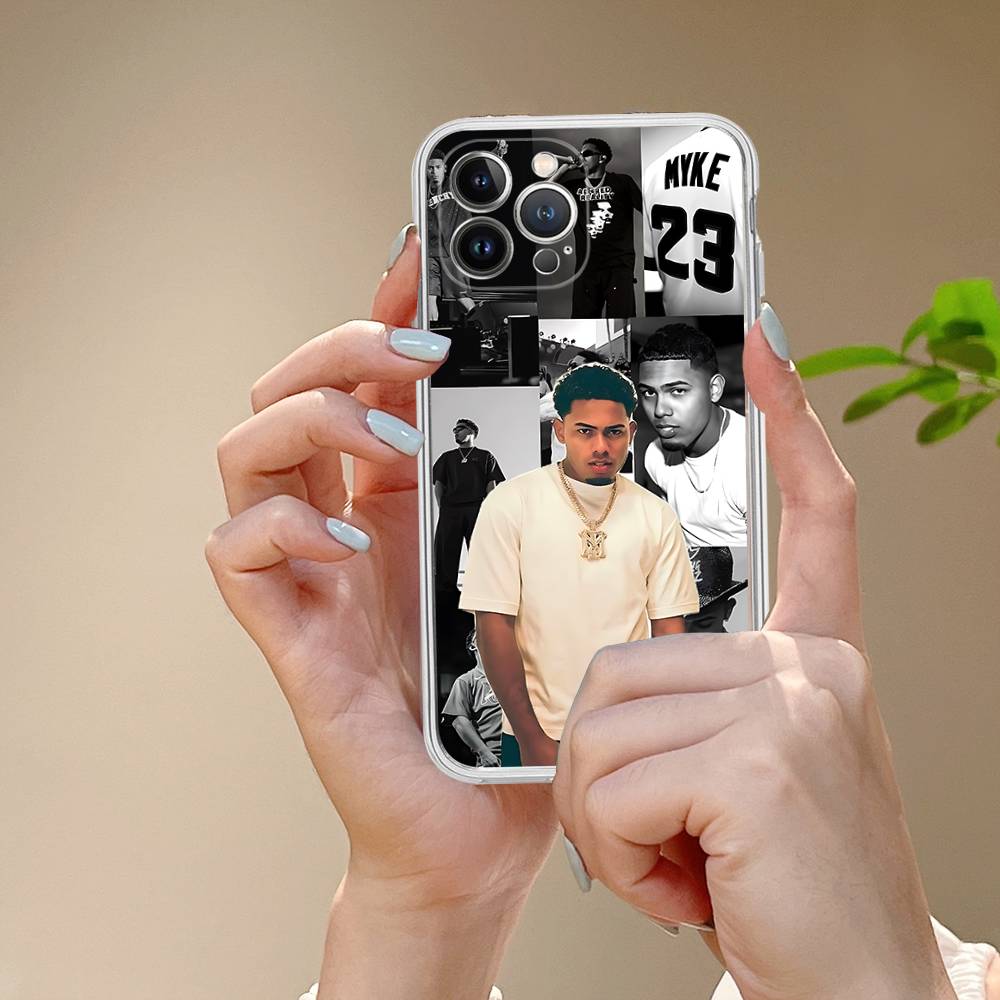 Myke Towers Rapper Transparent Phone Case For IPhone 17 Air 16 Pro Max 15 14 13 12 11Plus Shockproof Cover