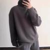 Женский свитер с высоким воротником из шерсти и кашемира - Свободный, Плотный, Вязаный, в стиле кэжуал для осени/зимы