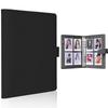 A5 Notebook Photocard Binder with 4 Pockets Sleeves, 6 Ring  PU Leather Binder Loose Leaf Personal Organizer Photo Binder Book