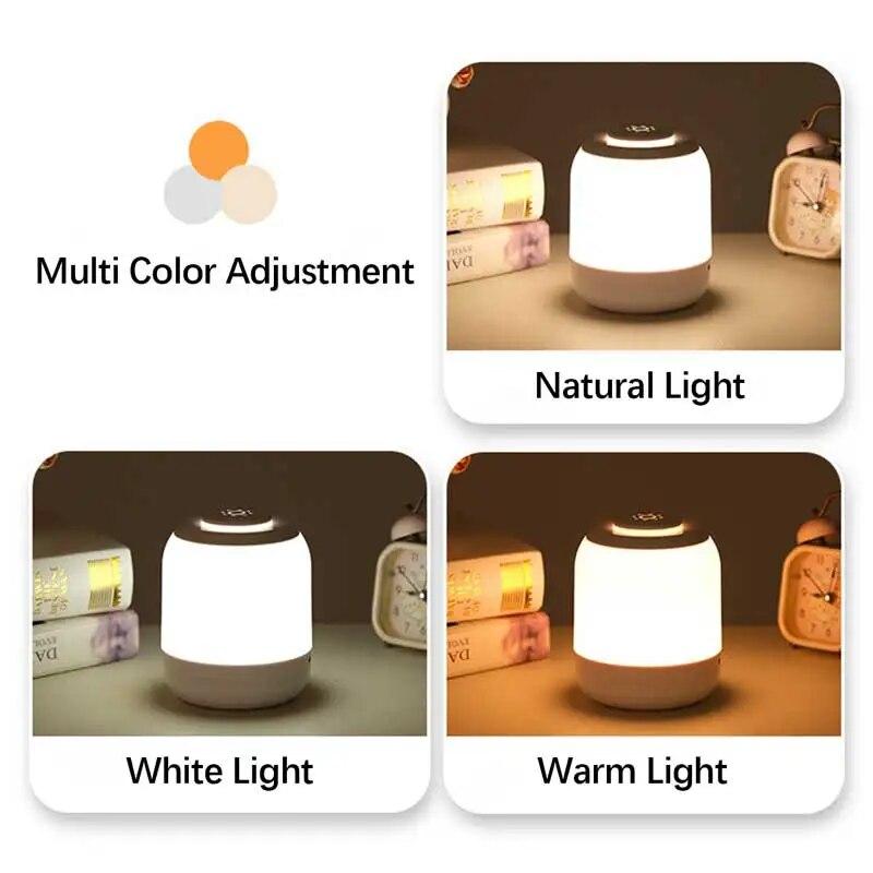 LED Night Lights, Adjustable Brightness USB Rechargeable Table Lamp for Kitchen Bedroom Garage Bedroom Bedside Camping Decor